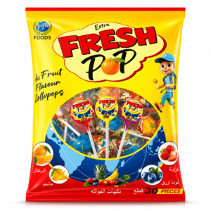 FRESH POP Candy front packaging by Dunya Food