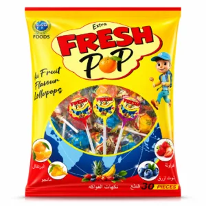 FRESH POP Candy front packaging by Dunya Food