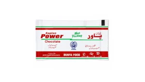 Kaptan Power Chocolate front packaging by Dunya Food