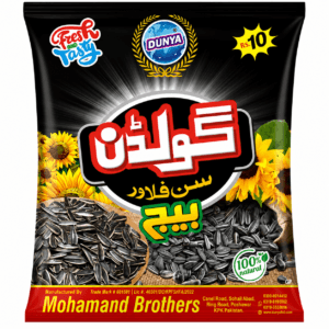 Golden Sunflower Seeds front packaging by Dunya Food